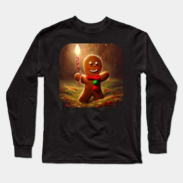 Gingerbread man Long Sleeve T-Shirt by KK-Royal